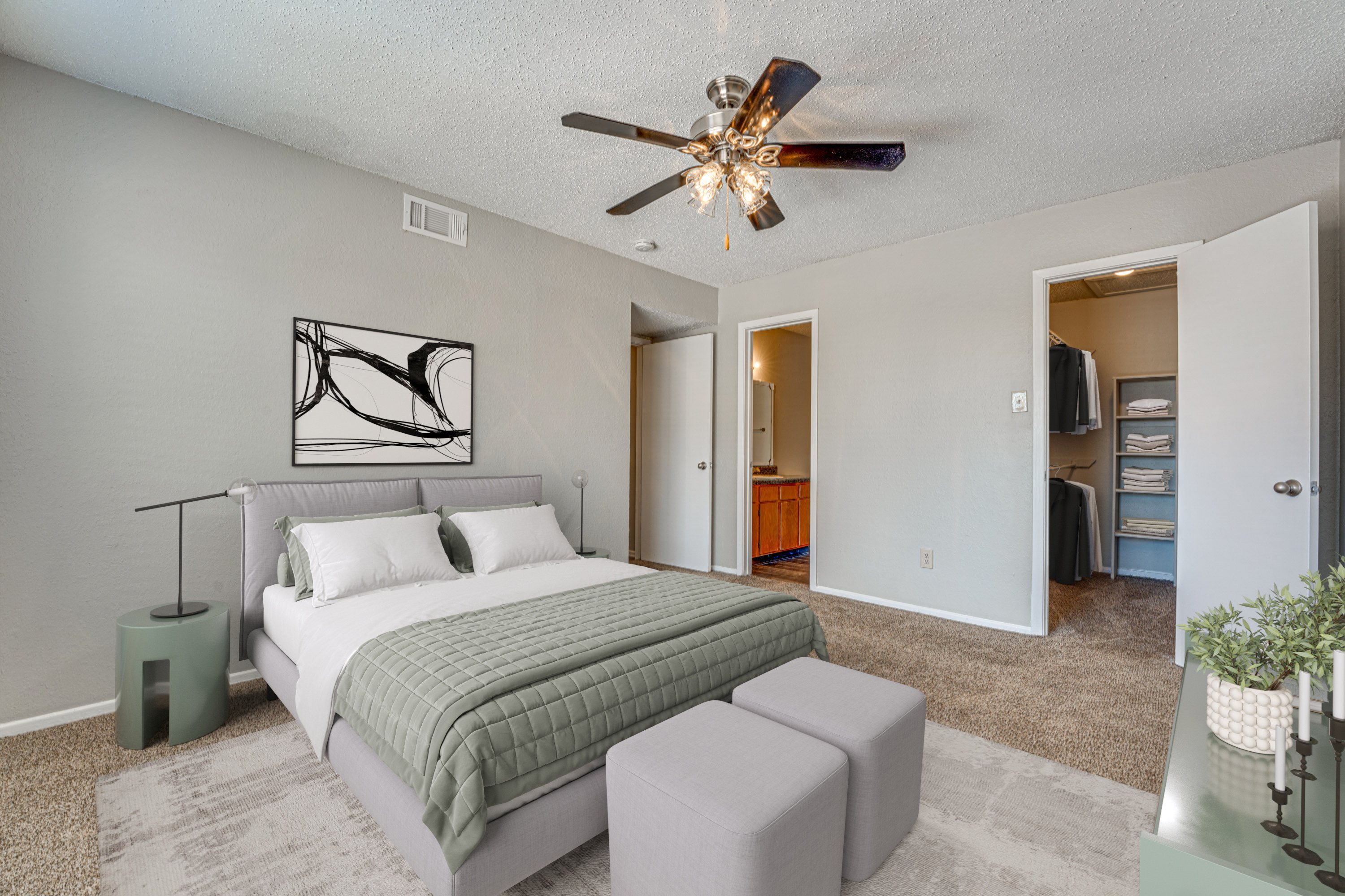 Airy Bedroom at Bardin Oaks Apartments, Arlington, 76018